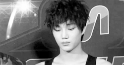 shiny-seoul:   Innocently falling asleep. (ㆁᴗㆁ✿)  for god sake kai T-T  Somebody just shoot me now because he&rsquo;s killing me..i cant even..- ugh Kai (T^T)
