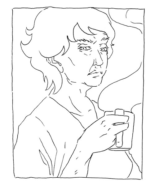 I suck. Have a judgemental old lady. (Panel from my graphic novel, this is how boring