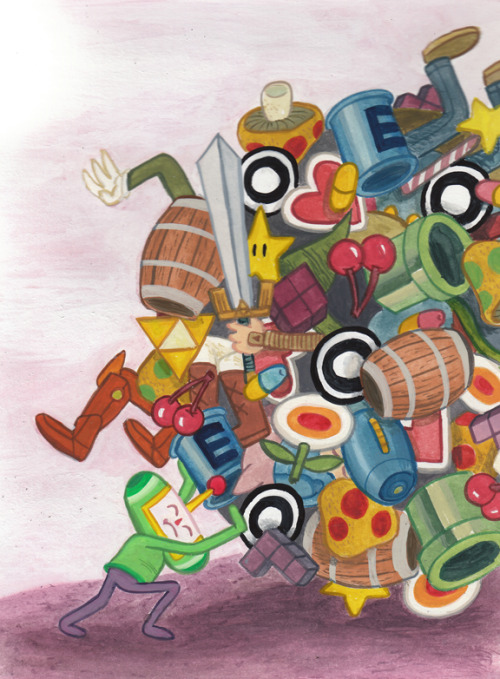 insanelygaming:  Katamari  Created by Jeremy Tinder (via xombiedirge)  任天堂