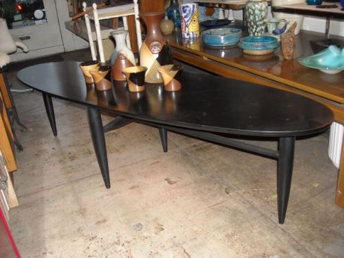 ebonized 1950s surfboard coffee table
$285