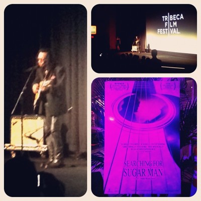 Rodriguez performing live at the “Search for Sugarman” premiere | #tribecafilmfestival #Rodriguez (Taken with instagram)