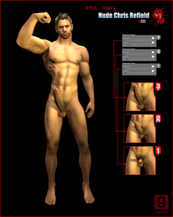 gninsdimension:  CLICK HERE TO DOWNLOAD MODEL   What’s up!!   I have the honor to share the ULTRA sexy, Chris Redfield nude model for all Garrysmod users! This fantastic model hack was made by the amazing and prolific Evil Ash. Big thanks to you for