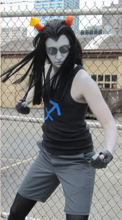 failmacaw:Me as Equius again.I helped a friend out with a cosplay video for class, so I got to grey 