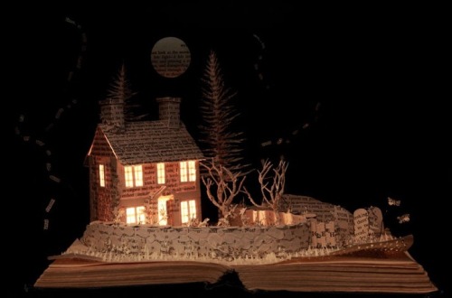 One of our favorite novels, Wuthering Heights, brought to life in Su Blackwell’s art.