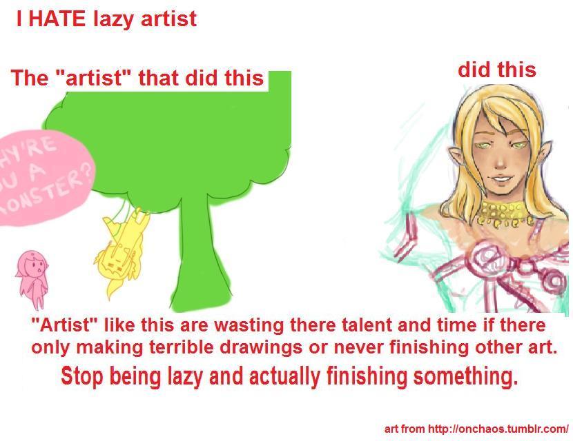 raikissu:  artist-confessions:  If your going to be lazy don’t post anything. Posting