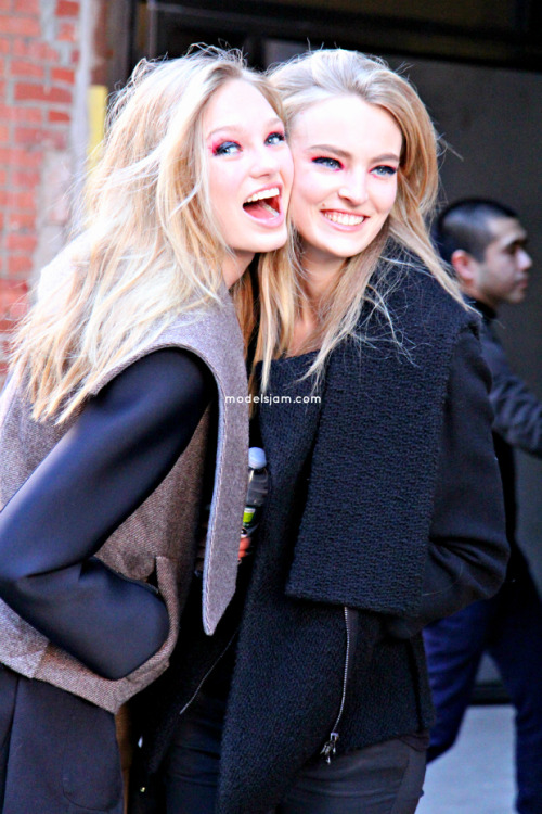 modelsjam:  Romee Strijd and Ymre Stiekema, New York, February 2012