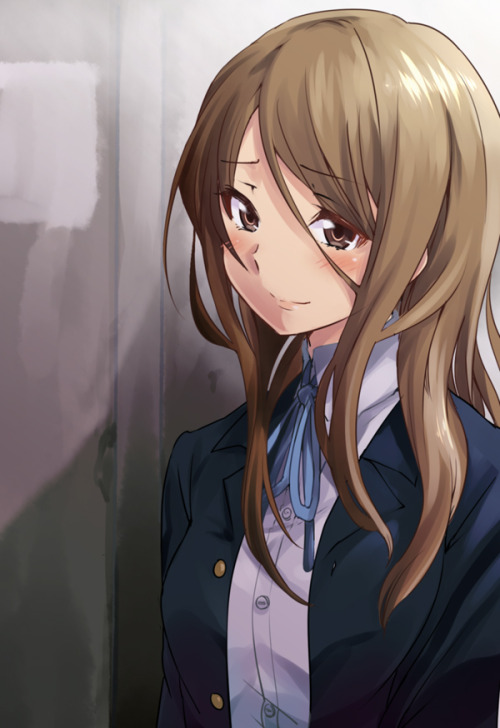 plasticdreams: Gelbooru- Image View - blush brown eyes brown hair k-on! light smile long hair sakaya