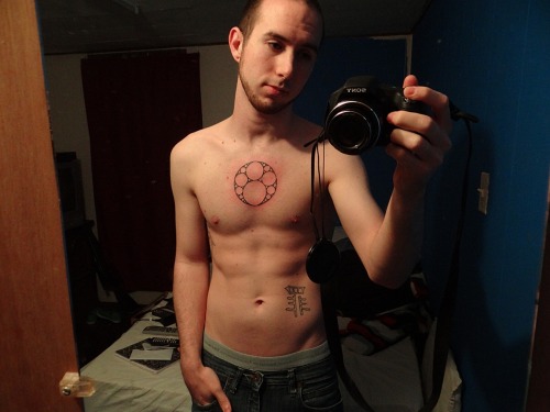 fuckyeahtattoos:“Apollian Gasket.” The idea that an infinite amount of circles can be made in the sp