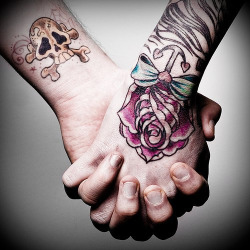 ittattoo:  Wrist Tattoos by BlaqqCat Tattoos