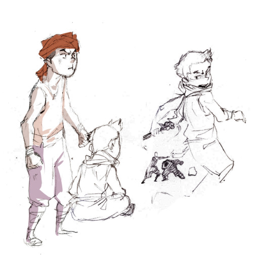 paperseverywhere: Some kid!Mako doodles from my sketchbook. 