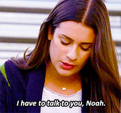 lyannastarks:AU: Rachel breaks up with Puck because she has feelings for Quinn.