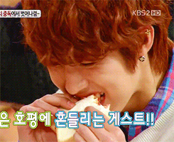 sokyul:  When Sungyeol tries Kimchi Toast