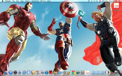 My current desktop does not mean I’m an Avengers fan. #lie