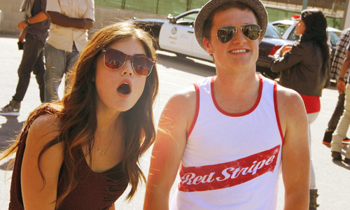 Lucy Hale punking Josh Hutcherson    