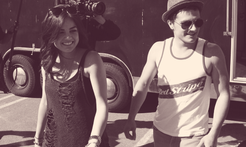 Lucy Hale punking Josh Hutcherson    