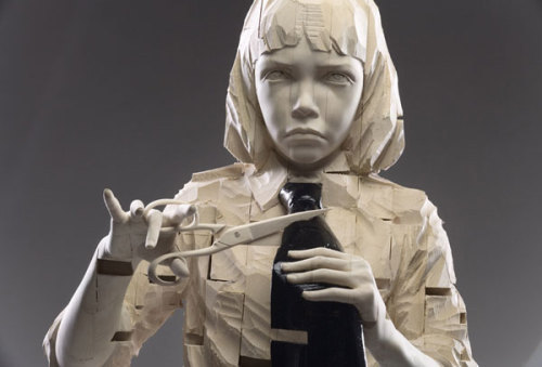 farewell-kingdom: Wooden sculptures by Gehard Demetz