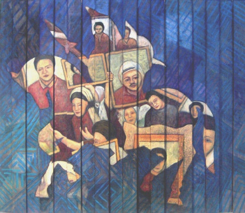 thepalestineyoudontknow:Works By the Palestinian artist Ahmed Canaan ( see his website )