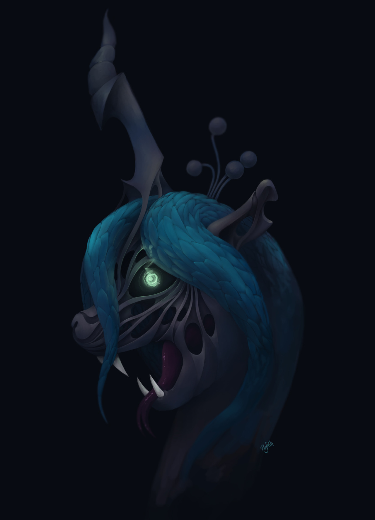 fisherpon:  pig-fish:  I know it’s a bit late for chrysalis fanart, but what the