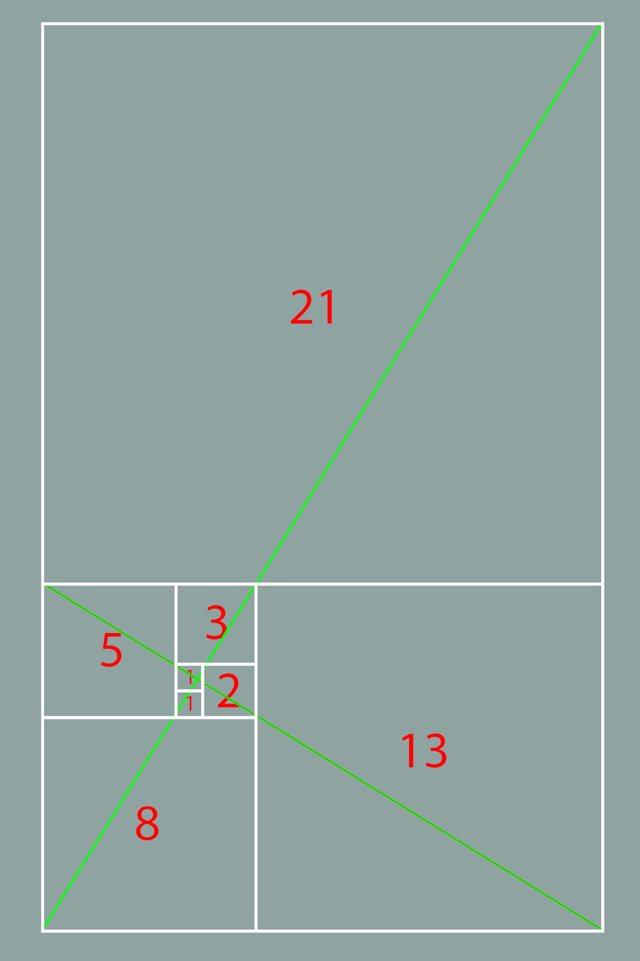 Neil Schultz | Whirling Squares Rectangle. The Fibonacci sequence...