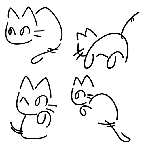 poochin:  へのへのもへじ猫 on Twitpic Japanese letter, Hiragana cat. 