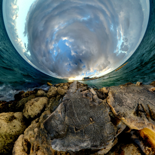 expose-the-light: 100 Photos Merge to Form Swirling 360-Degree Landscapes