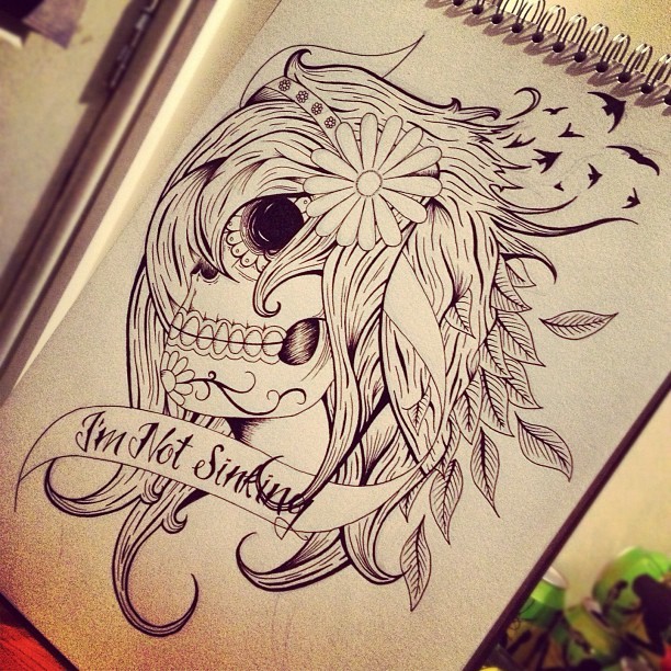 adamjhassan:  Tattoo design for my girl 