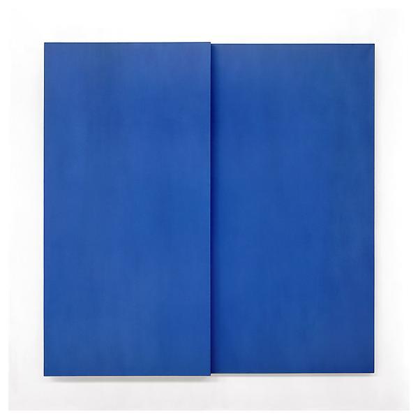 museumuesum:  ELLSWORTH KELLY Blue Tablet1962Oil on canvas, two joined panels92 x