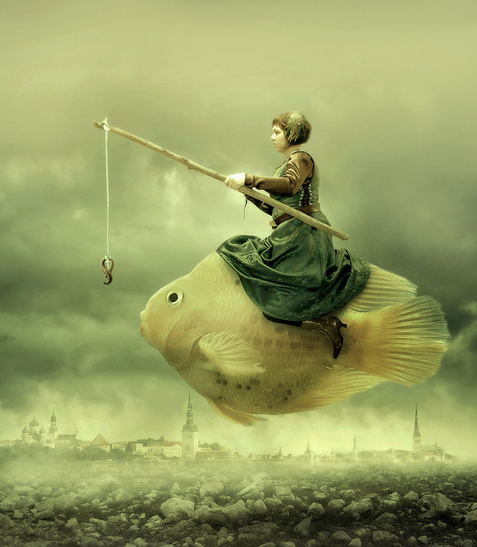 tindink:  Fishing (pic by Irene Z aka Miraccoon) 