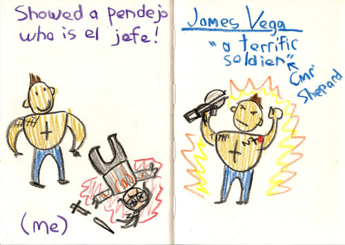 skoolmunkee: The Adventures of James Vega, Rad Dude and Space Marine The idea for this came from SA 