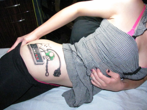 Porn fuckyeahtattoos:  I used to play NES daily photos