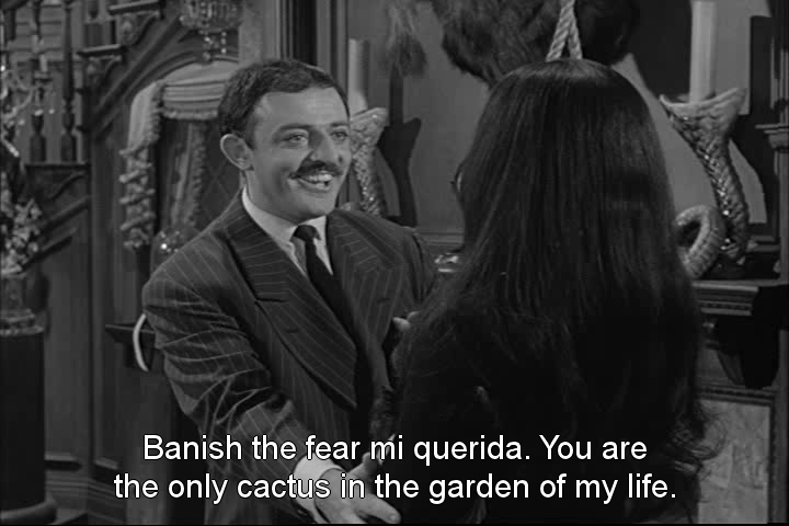 I always say, my relationship is just like Gomez&rsquo; and Morticia&rsquo;s.