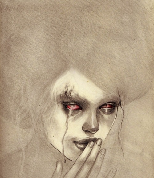 mydarkenedeyes:  Silence Is Rotten (Graphite & Prismacolour on Moleskine paper)   Night Watch (Traditional Mixed Media on Bristol Paper) By Jel Ena 