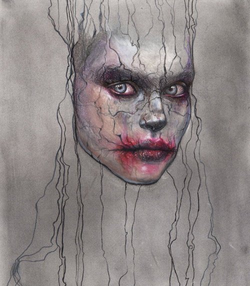 mydarkenedeyes:  Silence Is Rotten (Graphite & Prismacolour on Moleskine paper)   Night Watch (Traditional Mixed Media on Bristol Paper) By Jel Ena 