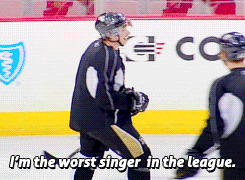 “I’m the worst singer in the league”