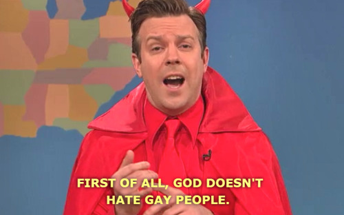 j-moriarty: liquid-thought: When a man dressed as Satan speaks more accurately about God than your p