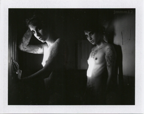 Ghost of a Rifle pt III. by jonmmmayhem experimenting with polaroids with Kat Kalashnikov 
