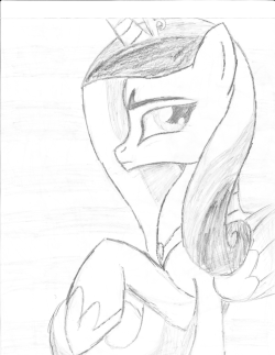 Cadance with a bit of a frown… I like.