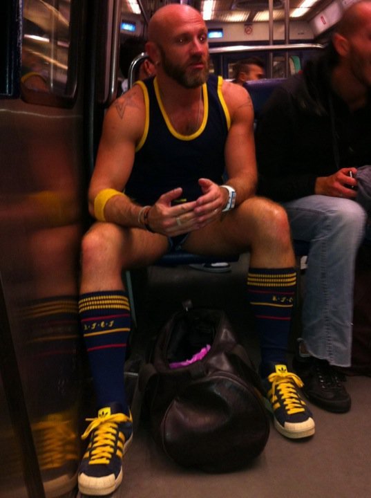 pigboyny:  Taking mass transit to a big piss party.  I’d love to be on the train