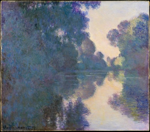 fckyeaharthistory:Claude Monet - Morning on the Seine near Giverny, 1897. Oil on canvas 