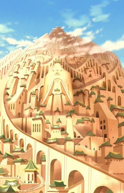 Th great Earth Kingdom city of Omashu.