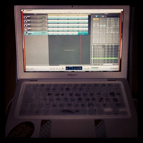 Kids playing, I’m trying to start this track.  (Taken with instagram)