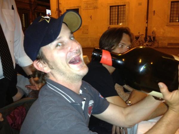 castielcampbell:   That time the entire Supernatural cast got drunk on wine and live