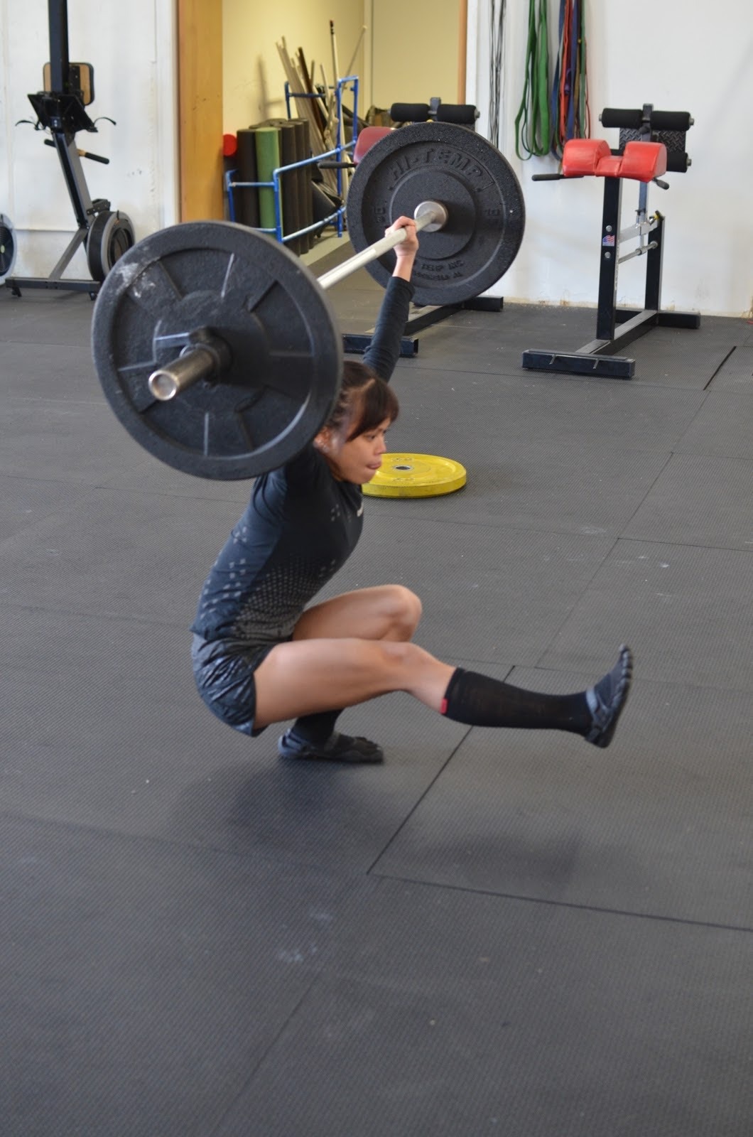 Motivation for Fitness — Weighted pistol squats… this chick is one BAMF.