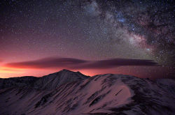 lori-rocks: Lenticular Mountain Milky Way