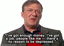 squidowlrobot:  daisy-chain4satan:  wewantrevolutiongirlstylenow:  Stephen Fry, the closest thing there is to a deity in my life.  i wish more people would understand this.  he’s an atheist, which is weird because i often think he may be a god.  