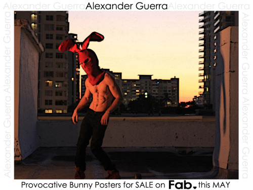  PROVOCATIVE BUNNY POSTERS - FOR SALE, EXCLUSIVELY ON Fab.com <3 MAY 12, 2012 *these will be 18x24 and around ำ  ALEXANDER GUERRA   Fab.com = <3 
