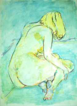 wimvisscher:  Catalogue number Na00035 year autographed 2000  Title : Tenderly  artist Wim Visscher watercolor Afm. 54 x 74 cm  www.wimvisscher.nl 