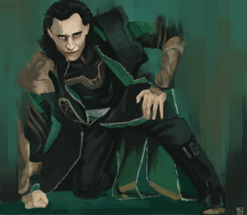 miki-tikus:‘I have an army.’Tom Hiddleston as Loki Laufeyson in The AvengersPose and costume referen