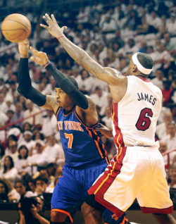 fyeahbballplayers:  2012 Playoffs - Lebron X Melo 