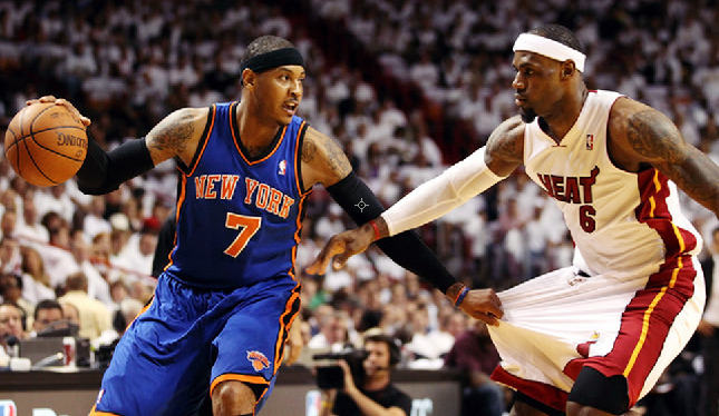 fyeahbballplayers:  2012 Playoffs - Lebron X Melo 